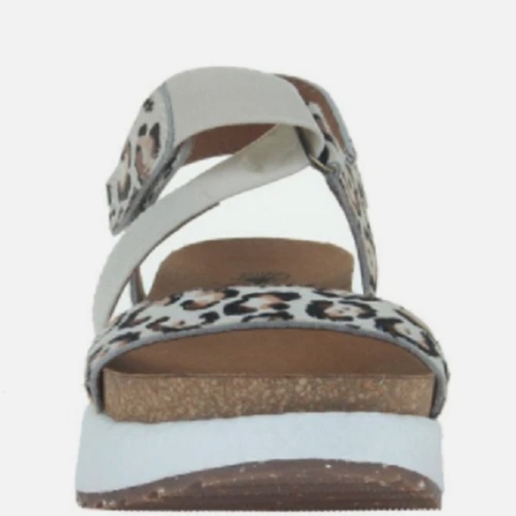 NWOB OTBT SIERRA LEOPARD PRINT CALF HAIR SANDSLS SZ 8.5 - Picture 4 of 15